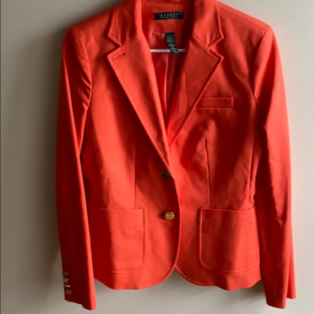 Orange blazer